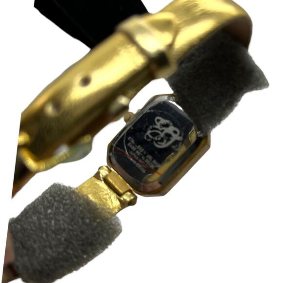 Elizabeth Taylor Watch Ladies Gold Tone Japan Movement Rhinestone Face New Retro - Picture 7 of 16